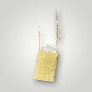 Sammie Jo Yellow Beaded Crossbody Purse